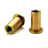CF-AENM1024K130 AENM1024K130, AE Rivetnut 10-24 .080-.130Grip, FlatHead Keyed, 430 SST / Passivate ASTM A380